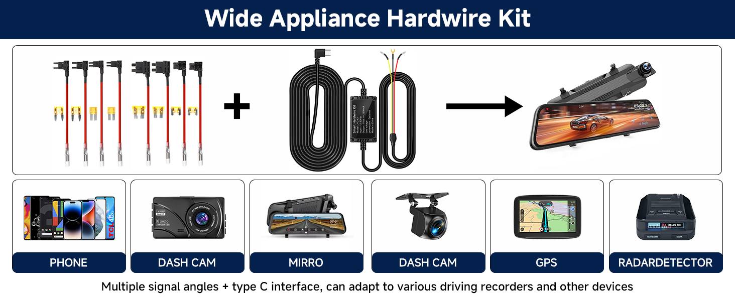 hardware kit for dash cam