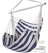 ADVOKAIR Hammock Chair Swing (500 lbs Max) - Hanging Hammock Chair Rope Swing Indoor for Bedroom,...
