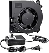 Wderair 120mm x 32mm Big Airflow Radial Centrifugal Blower Fan 12V with AC 110v 220v Variable Spe...