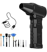 Compressed Air Duster-100000RPM Electric Air Duster for PC&amp;Keyboard Cleaning,4-Speed Cordless Tur...