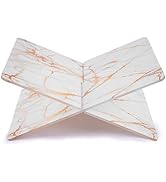 Marble Book Stand 2-Piece Acrylic Book Holder12.5 x 9.5X 5.5 in Reading Open Large Display Stand ...