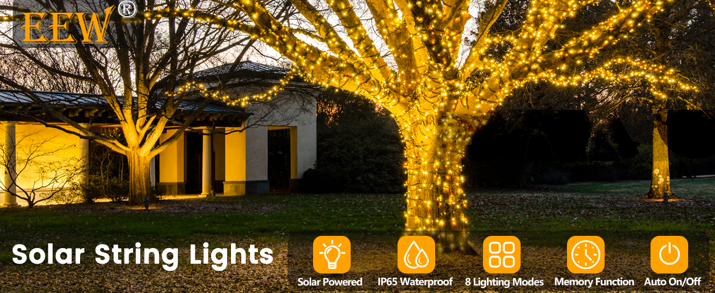 Solar String Lights Outdoor