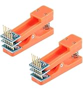 EC Buying 2Pcs 2.54mm Single Row 5Pin Test Clip Module Board Program Burning Clip 5 Pin PCB Burni...