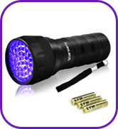 21 led blacklight flashlight