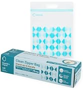 CLEANWRAP Stand Up Food Storage Zip Bags with Handles, BPA-Free, L*15 Pcs | BPA-free, FDA-complia...