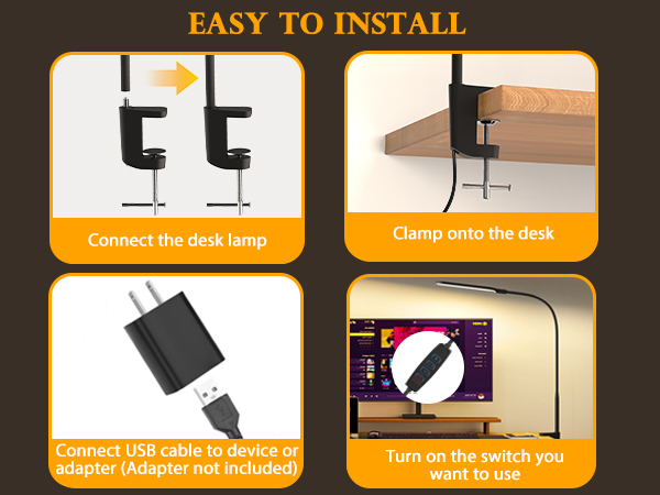 dimmable clip on lamp