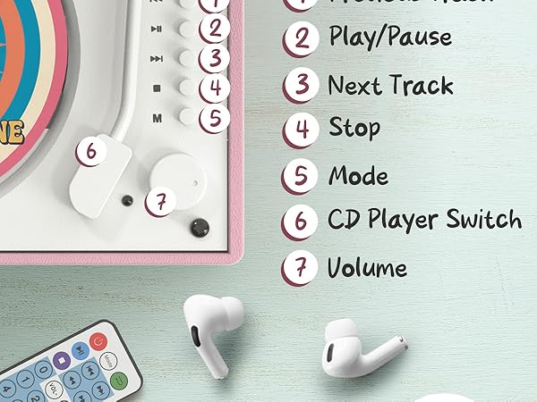 cd player record vinyl that looks like a white reproductor de with bluetooth small cute for home