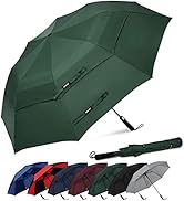 G4Free 62 Inch Portable Golf Umbrella Large Oversize Double Canopy Vented Windproof Waterproof Au...
