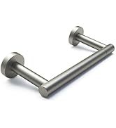 POKIM Toilet Paper Holder Wall Mount - Stainless Steel Brushed Nickel Double Post Pivoting TP Lar...
