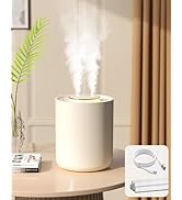 Portable Small Humidifier, 1500ml Small Humidifiers for Bedroom Baby, 1800mAh USB Personal Deskto...