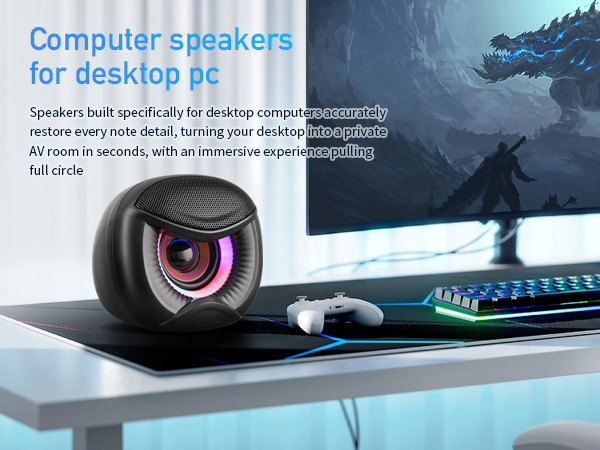For desktop computer speakers