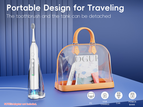 Electric Toothbrush with Water Flosser 