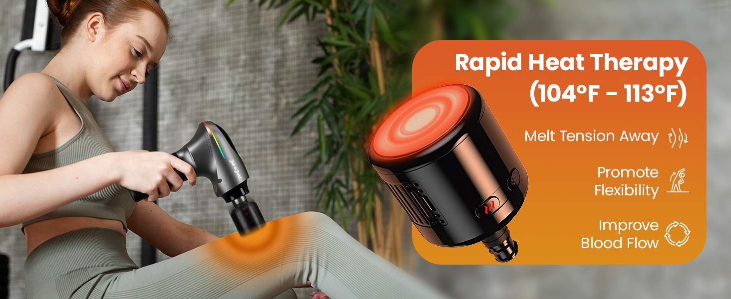Massage Gun with Heat and Cold