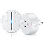 HAPYTHDA Garbage Disposal Wireless Switch Kit, Remote Control Outlet, No Drilling On Sink Top, Wi...