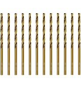 Techhyren 12pcs Cobalt Drill Bit Set, 1/8" M35 HSS Jobber Length Metal Drill Bit Set for Stainles...