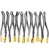 Dental Extracting Extraction Serrated Forceps Mead MD2, 1st, 2nd, 3rd Molar, Premium Quality Gold...