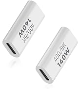 Duttek USB C Coupler 40G, USB C Female to Female Adapter PD 140W, USB C to USB C Adapter with 8K@...