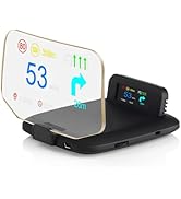 OBD2 Heads Up Display Navigation for Car OBD2 &amp; GPS Dual System Digital Speedometer for Car HUD M...