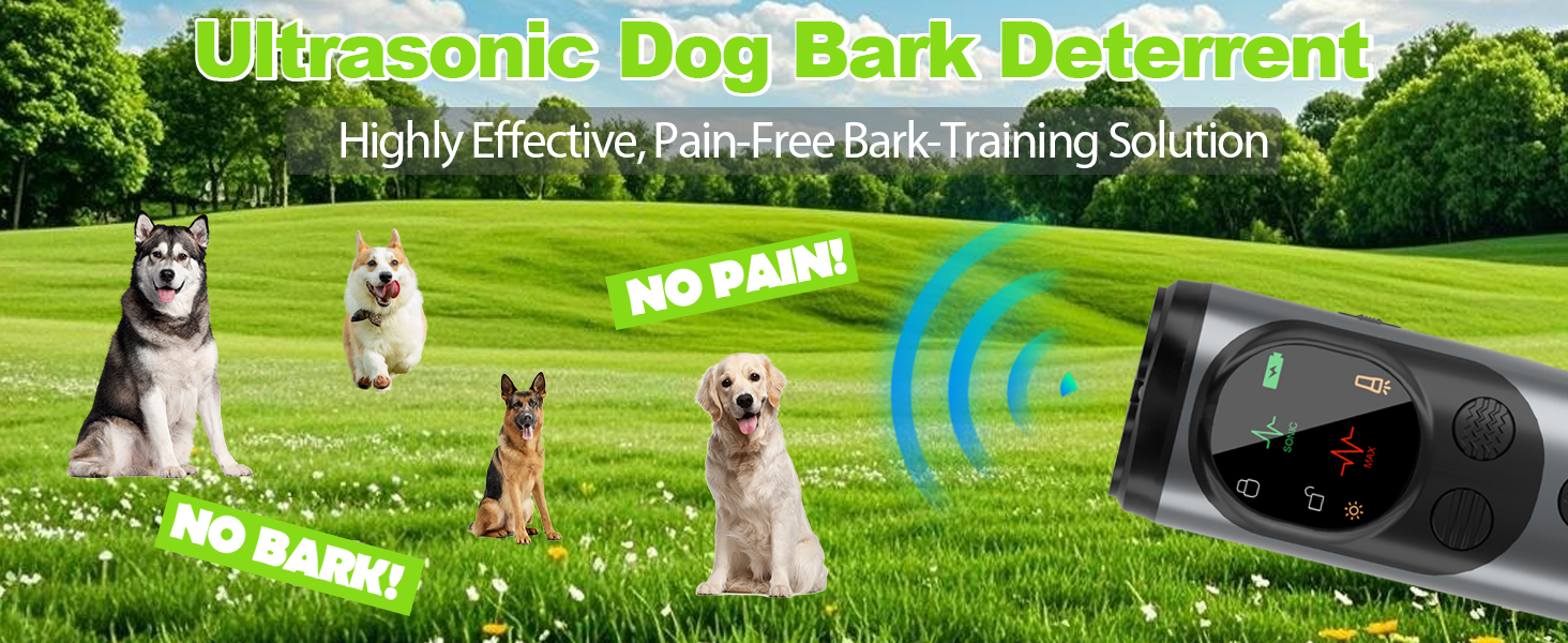 Dog Sonic Bark Deterrents Devices Ultrasonic Anti Barking Device for Dogs Bark Deterrent