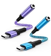 USB C to 3.5mm Headphone Adapter 2Pack for iPhone 16e/16 Pro/16 Pro Max/16 Plus/16/15 Pro/15 Pro ...