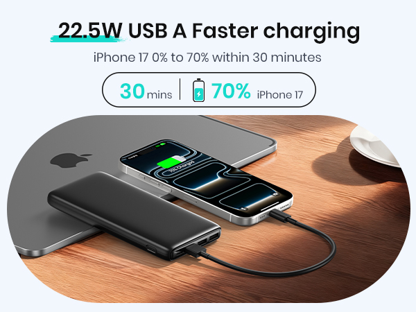 22.5W fast charging