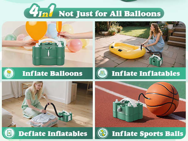 4 In 1 Electric Balloon Pump