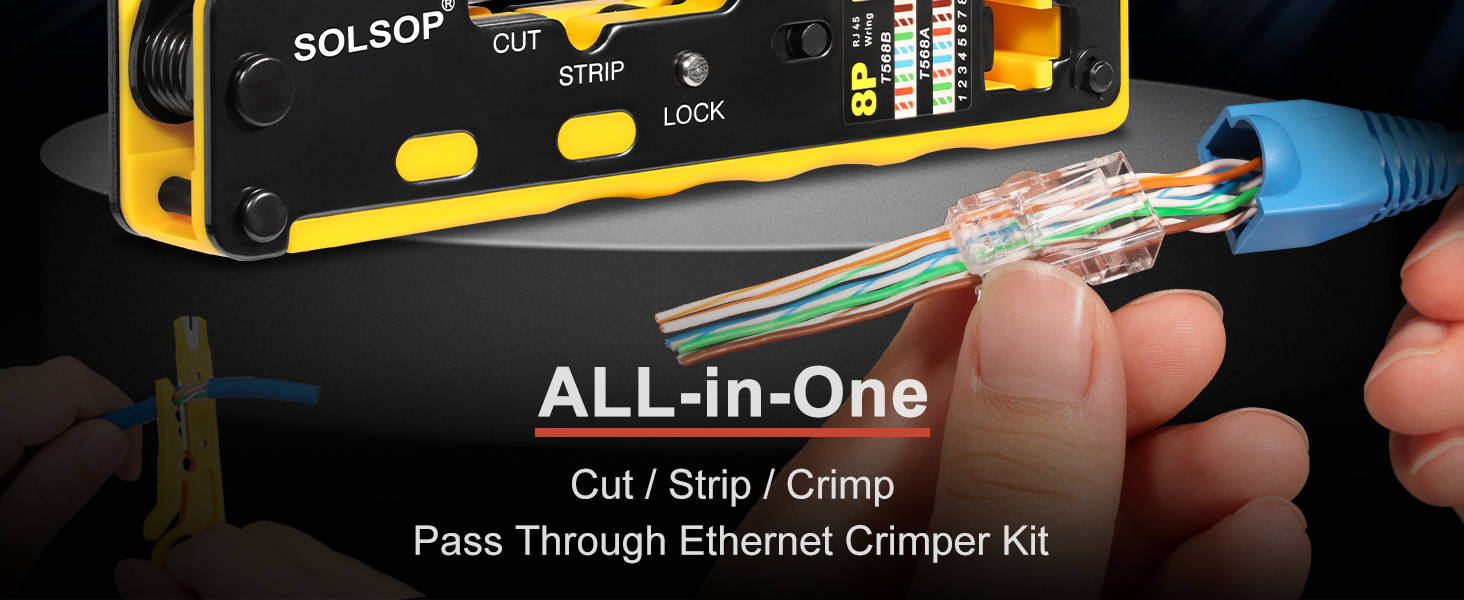 cat 6 crimping tool kit