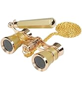 BOSTRON 3X25 Opera Glasses Binoculars Compact with Adjustable Handle &amp; Chain, Portable Vintage Th...