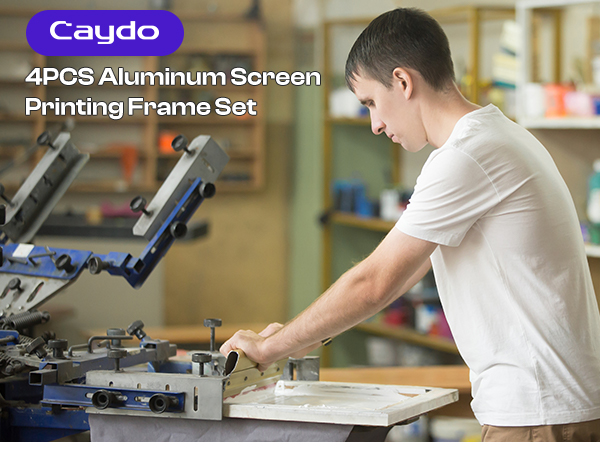 Caydo 4PCS Aluminum Screen Printing Frame Set