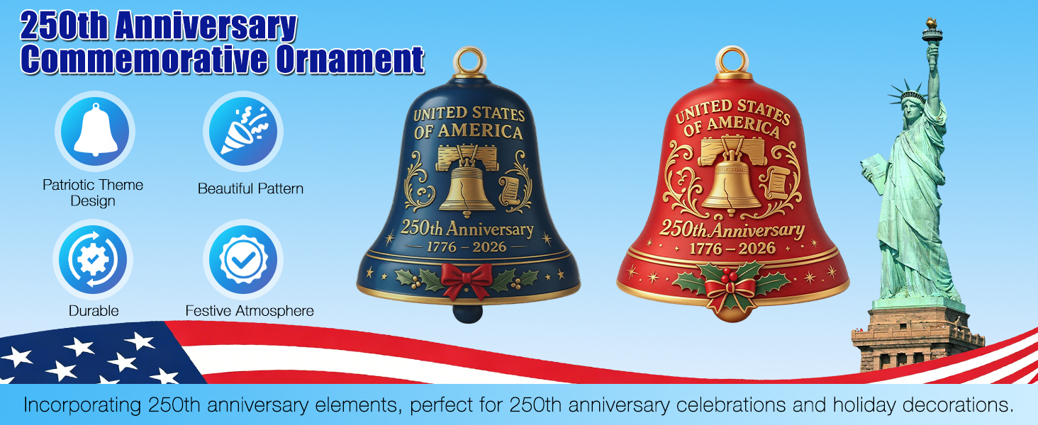250 anniversary usa ornament