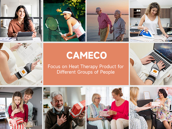 cordless wrist heating pad with massager