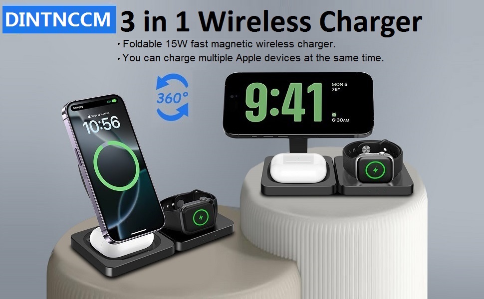 3 in 1 Magnetic Wireless Charging