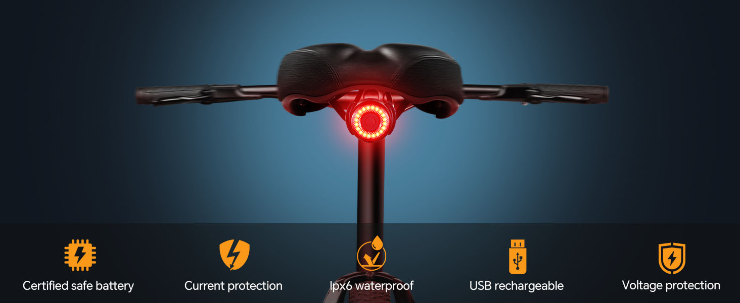 bike tail light brake sensing