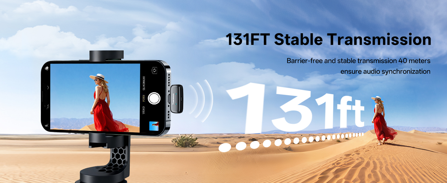 Wireless Lavalier Microphone for iPhone