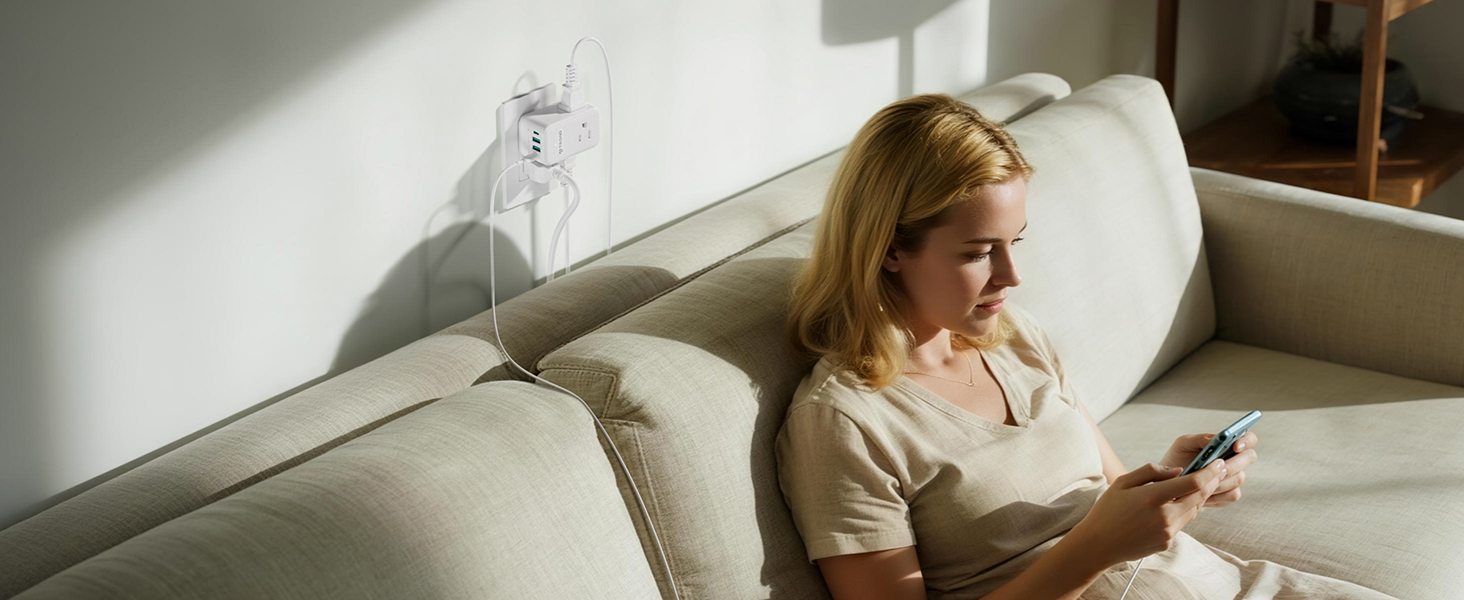 behind couch outlet extender