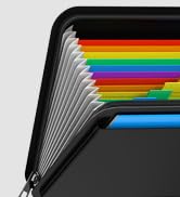 COLCASE Fireproof Document Box with Lock, Hard Fireproof Box Creative Hard-Shell Design Fireproof...