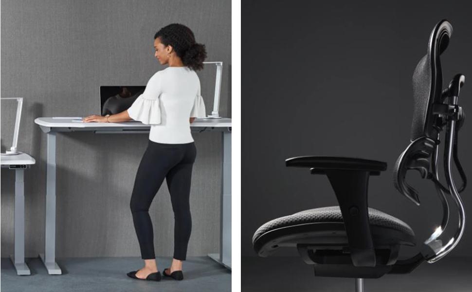 workpro desk and chair