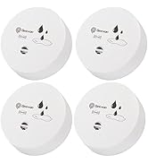 Geevon 4 Pack Water Leak Detectors, 100dB Water Sensor Alarms Flood Detector for Basements, Bathr...