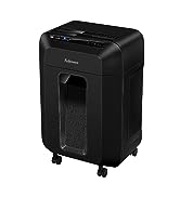 Fellowes AutoMax 100MA P-4 Crosscut Paper Shredder for Home Use, 2-in-1 Small Paper Shredder for ...