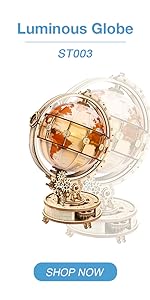 ROKR 3D Wooden Motorcycle Puzzle-1:8 Scale Wood Model Motorcycle Kits to Build for Adults