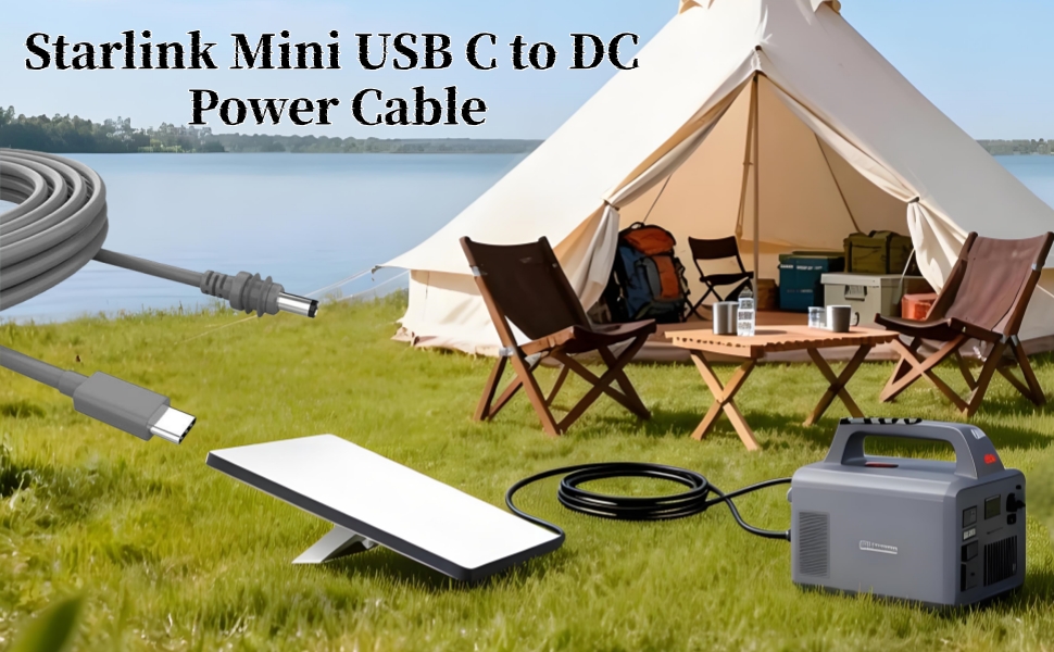 Starlink Mini USB C to DC Power Cable