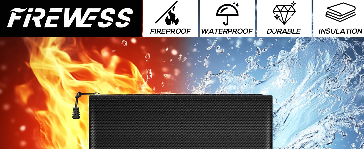Fireproof Safe Document Bags 