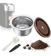 Saxiplles Reusable Coffee Pods for Nespresso Vertuo Pop, Next &amp; Plus – Stainless Steel Refillable...