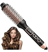 NONK Thermal Brush 1.5", Thermal Round Curling Brush, Long Lasting Universal Voltage Heated Curli...