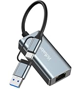 USB 3.0 to Ethernet Adapter USB C to RJ45 Gigabit 1000 Mbps Wired Network Portable Type C to Ethe...