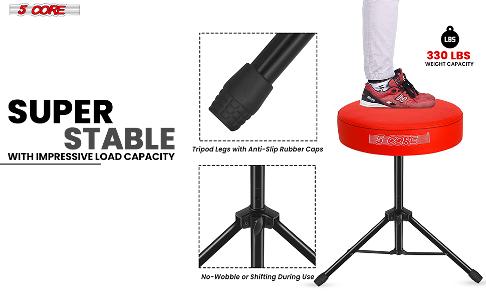 Drum Throne Padded Guitar Stool Music Chair for Adults and Kids