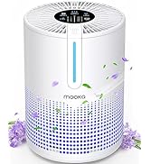 Air Purifiers for Bedroom Home 430 Sq.Ft, MOOKA H13 HEPA Filter Small Portable Air Purifier with ...