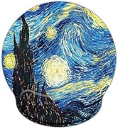 Mouse Pads for Computers Ergonomic Memory Foam Nonslip Van Gogh Wrist Support-Lightweight Rest Mo...