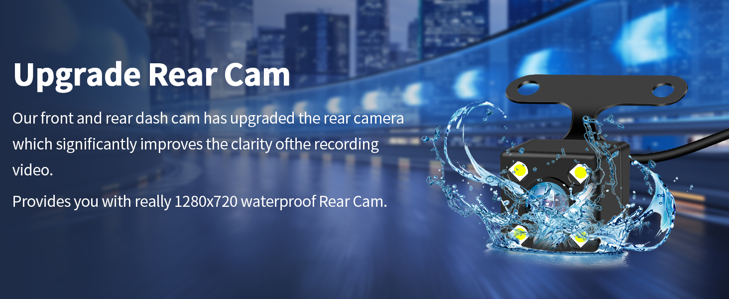 car camera dash cam front and rear