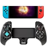 TALK WORKS Nintendo Switch Wireless Controller Grip w/ 6 Axis Gyroscope - 6" Extendable Handheld ...